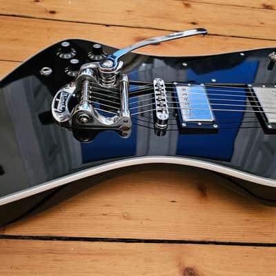 Custom Left handed black Firebird with bigsby & Tonerider alnico 2 classic humbuckers - Black image 8