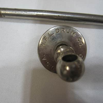 WFL 4 - Single Tension Bass Drum t-rods, claws and center lug (10151-U-1104) 50's/60's - Nickel Plated image 7