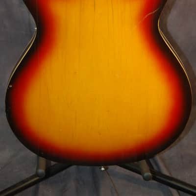 Teisco Del Rey Model EP-8T Slimline Dual Ry Cooder Style Pickups 1960's Sunburst image 10