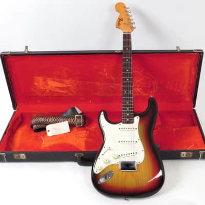 1975 Fender Stratocaster Left Handed - 7 1/4 Pounds! - Sunburst Finish - Rosewood Fingerboard - Original Case image 4