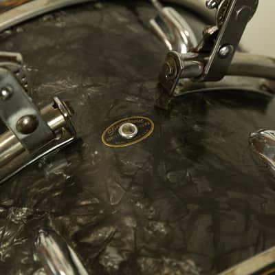 1962 Slingerland Black Diamond Pearl "Double Rail" Drum Set image 20