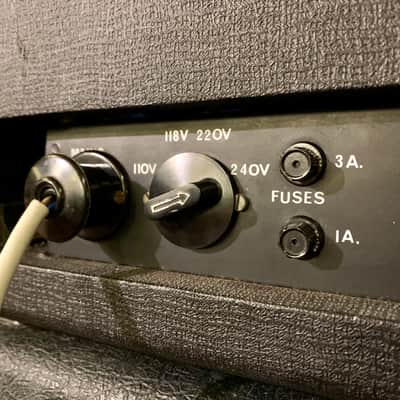 WHITE W-100 guitar/ bass amplifier c 1969 Black original vintage UK England Matamp orange image 9