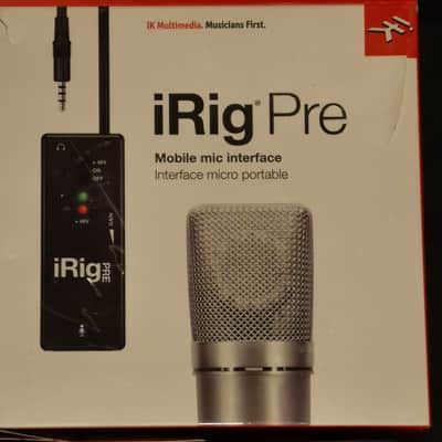 IK Multimedia iRig Pre iOS Mobile Mic Preamp/Interface 2010s - Black image 1