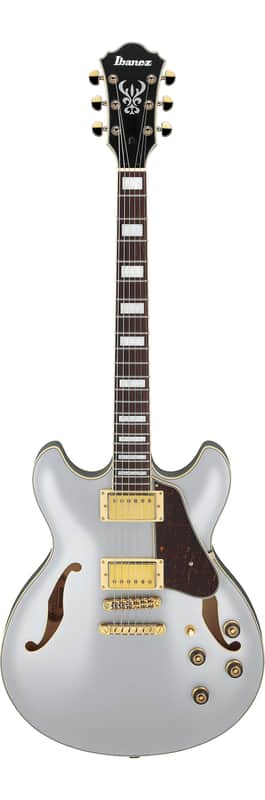 Ibanez AS73G-MSF Artcore (2025) - Moonstone Silver Flat image 1
