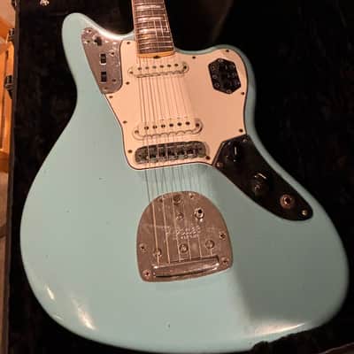 Fender Custom Shop 1966 Jaguar Journeyman Relic, Aged Daphne Blue, w/Painted Headcap and Lollars HSC 2020 image 12