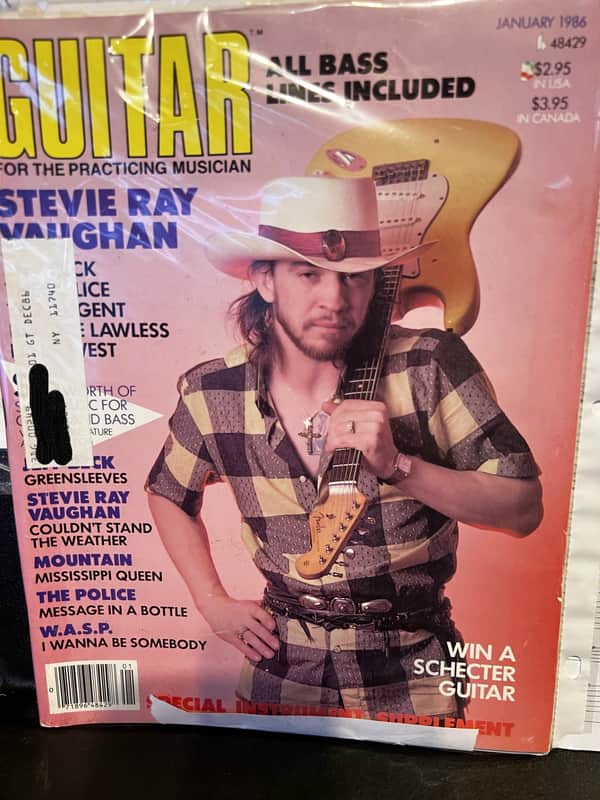 Guitar for the Practicing Musician Back Issue October 1986 - Stevie Ray Vaughan image 1
