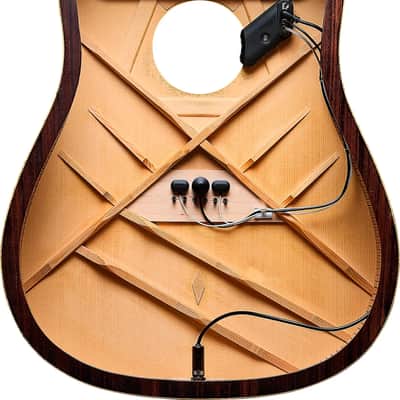 LR Baggs HiFi Duet Acoustic Guitar Pickup/Preamp System, Black image 6