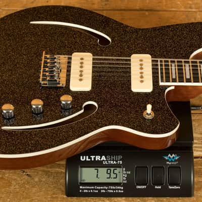 Reverend Airwave 12-String - Ebony - Black Sparkle image 8