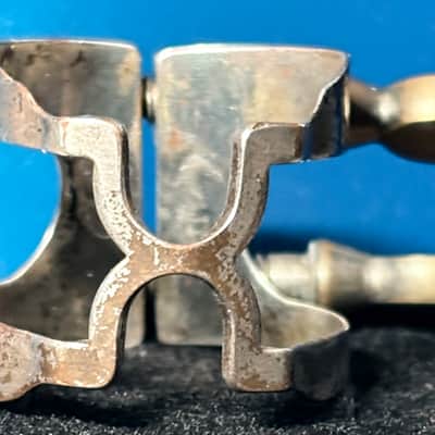 Vintage Harrison Soprano sax ligature silver plated image 3