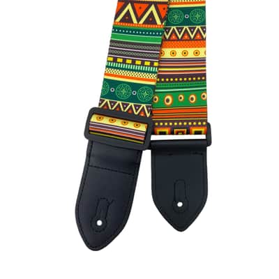 Skull & Tribal Ethnic Embroidered Guitar Strap - For Electric, Acoustic & Bass image 6