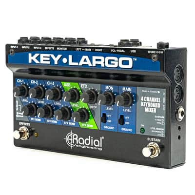 Radial Key-Largo Keyboard Mixer – Balanced DI Outs – USB Interface – Box & PSU image 4