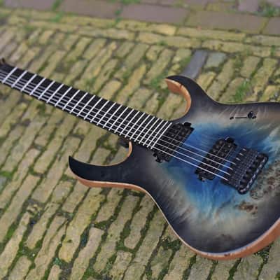 Mayones Duvell Elite 7, Schaller Hannes Bridge - Galaxy Blue Gloss image 7