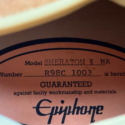 Epiphone Sheraton II 1998 - Peerless Factory image 13