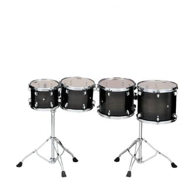 Tama CCLT4M-TPB Mid-Pitched Concert Tom Set 4 pcs. - Transparent Black Burst/Chrome HW image 5
