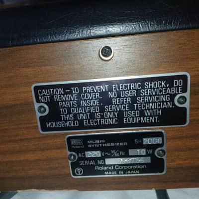 Roland SH-2000 37-Key Synthesizer 1974 - 1979 - Black image 3