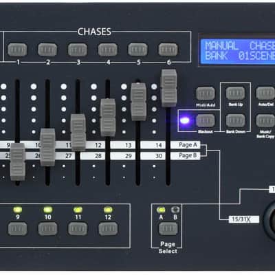 Chauvet DJ Obey 70 384-Ch DMX Lighting Controller  Bundle with Chauvet DJ CH-03 Heavy Duty Tripod Lighting Stand image 1