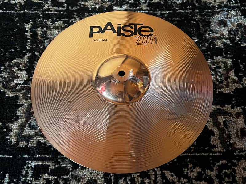 Paiste 14" 201 Bronze Crash Cymbal - Traditional image 1