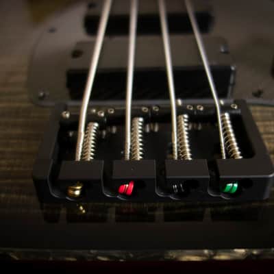 KLOS Apollo IV Custom Bass - Mahogany body / Figured Maple top - Black Transparent Finish - Carbon Fiber neck - 9.0 pounds image 14