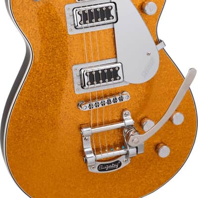 Gretsch Guitars G5230T Electromatic Sparkle Jet FT Single-Cut with Bigsby - Gold Sparkle image 4