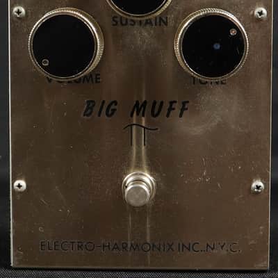 Vintage 1972 Electro-Harmonix EHX Big Muff Pi Triangle V1 Guitar Fuzz Effect Pedal FS36999 image 1