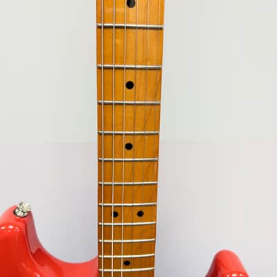 Used 2021 Squier Classic Vibe '50's Strat Stratocaster Electric Guitar Maple Fingerboard Fiesta Red image 5