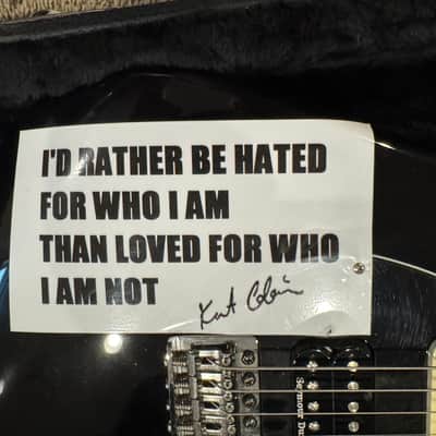 Fender Deluxe Lone Star Stratocaster *** Kurt Cobain *** Vandalism Strat *** image 5