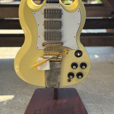 Gibson Custom Shop Jimi Hendrix Signature '67 SG Custom Reissue 2020 - 2021 - Aged Polaris White image 15