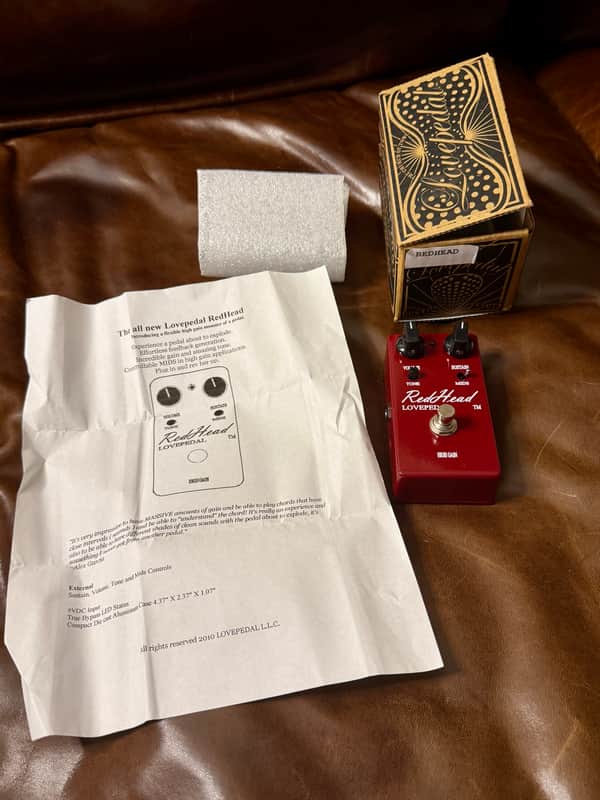 SUPER RARE MIB Lovepedal RedHead V2 ⚡️HIGH GAIN ⚡️2010 - Red - Limited Edition - Original Owner image 1