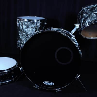 Slingerland Vintage 1965 Black Diamond Pearl 4 Piece Shell Pack image 1