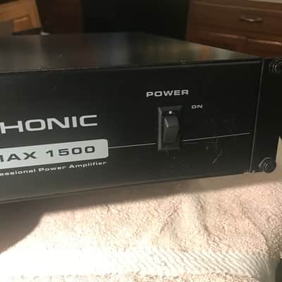 PHONIC MAX 1500 2U rack mount power amplifier. 450 WPC @ 4 Ohms. Great value amplifier. Includes rack mount bolts and washers. image 4