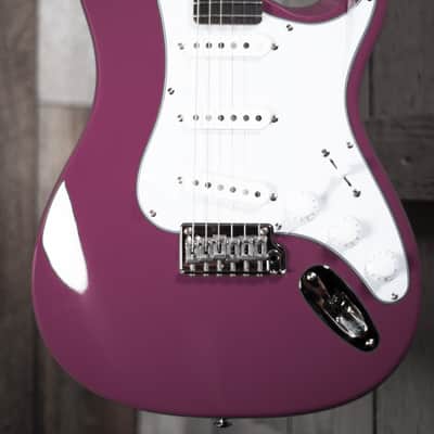 PRS J2R1J SE Silver Sky in Dragon Fruit Electric Guitar image 2