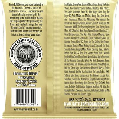 Ernie Ball Earthwood 2002 medium acoustic guitar strings .013 - .056 (2 PACKS) image 2