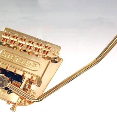 Stetsbar Tremolo Pro II Gold Fits Fender Strat and other Stratocaster guitars with existing Tremolos image 2