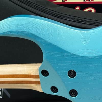 Kiesel A2 6 6-string Guitar with Gig Bag - Blue Mist Metallic image 13
