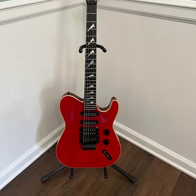 Hamer USA TLE Custom 1986 Red Boomerang Inlays Electric Guitar Tele Style image 4