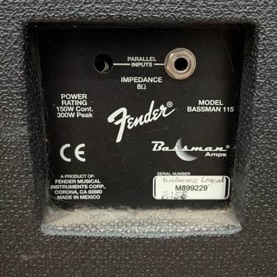 Fender Bassman 115 Early 2000s - Black image 4