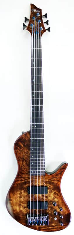 Brice Brice Freak-Out Bass 535 String Burl Brown image 1