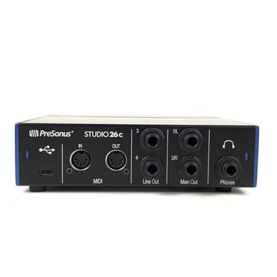 PreSonus Studio 26C 2x4 USB-C Audio / MIDI Interface 2019 - Present - Black image 7