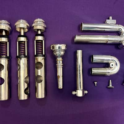 RARE Getzen Eterna Silver Plated Eb Cornet image 2