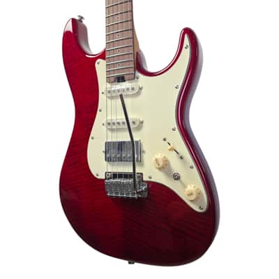 Electric Guitar Soloking MS-11 Classic MKII in Transparent Red with Rosewood FB and 5A Flame Top Nafiri Special Run image 9