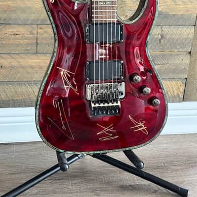 Schecter Hellraiser C-1 FR 2008 originally owned by Lance Dowdle of From Ashes ToNew (FATN) & Emphatic - 2008, Black Cherry image 17