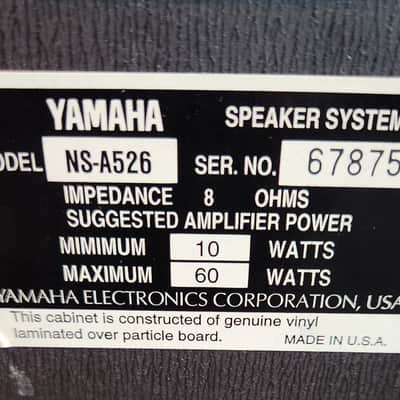 Yamaha Yamaha NS-A526 is a vintage, 2-way passive bookshelf speakers 90s - Black image 8