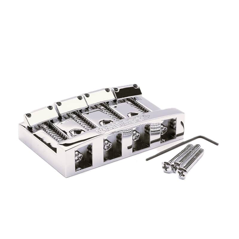 Leo Quan Badass I 4-String Bass Bridge - Black image 1