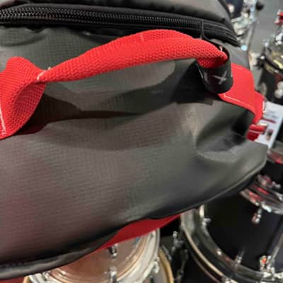 ~NEW!~ Bentley's Drum Shop Custom 8x14 Snare Drum Bag with Rossa Corsa Red Rugged Straps (Made in the USA!) image 3