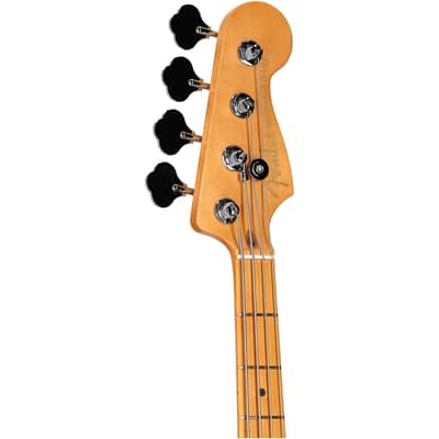 Fender American Ultra II Meteora Electric Bass, Maple Fingerboard (with Case), Solar Flare image 3