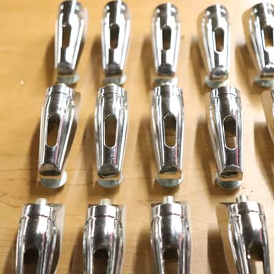 Remo Chrome Tom Drum Lugs 16pk Vintage 1980's image 5