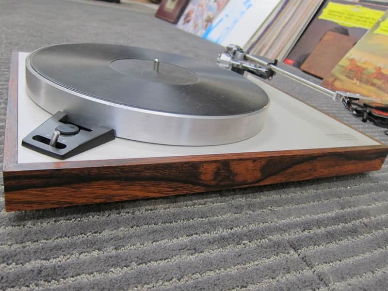 Luxman PD264 Turntable Ortofon OM10 Cartridge, Auto Lift, Ex Sound, Japan, Rosewood, No Dustcover Rosewood/Silver image 1