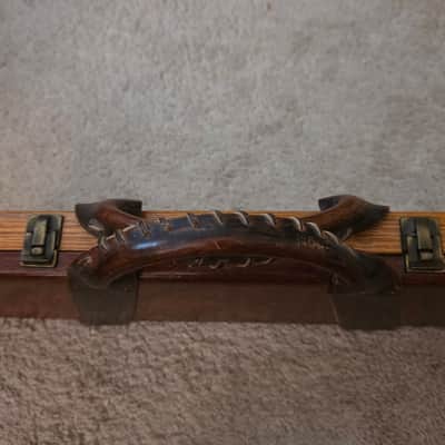 Vintage Wooden Flute & Piccolo Double Case – B-Foot Configuration – Leather Handle image 8