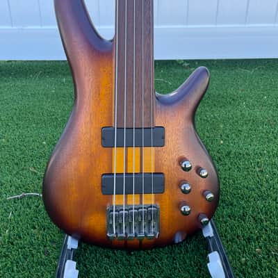Ibanez SRF705BBF Portamento Fretless 5-String Bass | Bartolini + Piezo | Excellent image 1