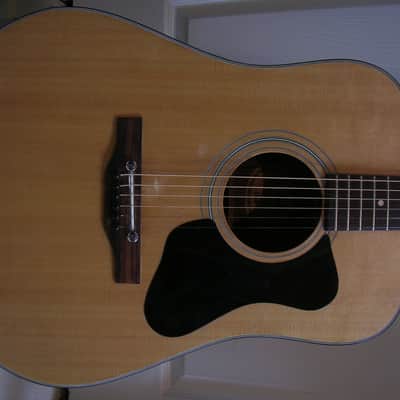Vintage Guild 70s A-20 A20 Madeira mahogany/spruce dreadnaught acoustic guitar w/ohsc image 6